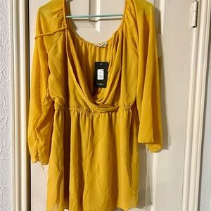 Yellow Chiffon Romper